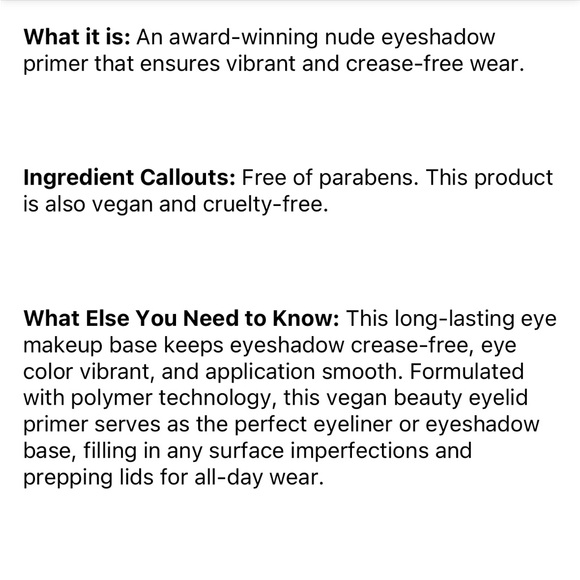 Eyeshadow primer - Picture 4 of 4